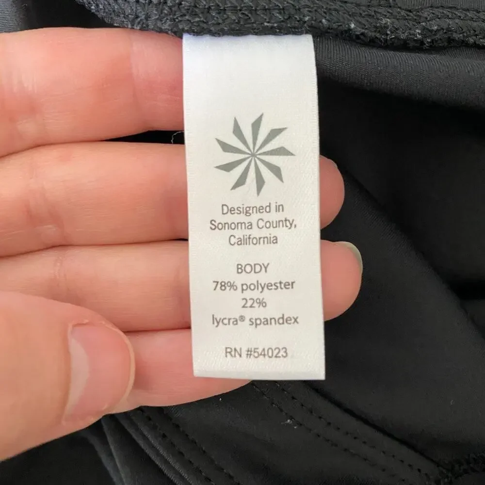 Athleta Silver Shine Strip Sonar Leggings Medium - Picture 7 of 8